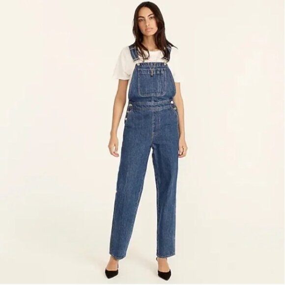 J. Crew Slouchy Boyfriend Overall in HARTWOOD WASH (M) - Picture 1 of 6